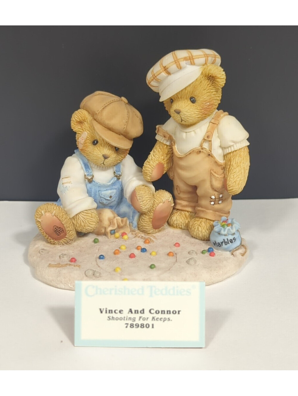Cherished Teddies Vince & Connor 789801 Shooting For Keeps Cherished Teddies